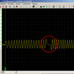 Так выглядят показатели сигнала ДПКВ при проверке осциллографом